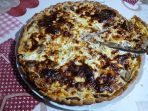 Recette Tarte jambon champignons "coups de coeur"