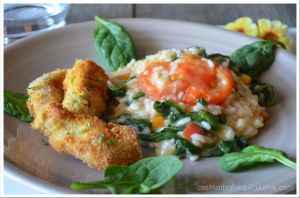 Recette Risotto aux épinards et aux tomates