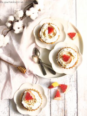 Recette Tartelettes meringuées au pamplemousse