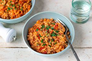 Recette Risotto à la chair à saucisse et chorizo