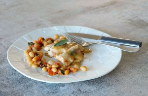 Recette Saltimbocca (ou plutôt saltimbocce) de poulet aux haricots cocos