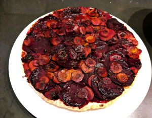 Recette Tarte tatin aux betteraves et aux carottes