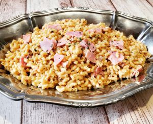 Recette Risotto de coquillettes au jambon