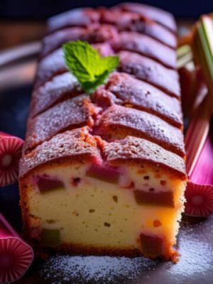 Recette Cake à la rhubarbe facile et rapide