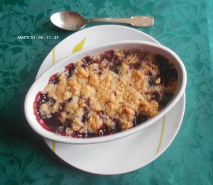 Recette Crumble aux Griottes à ma façon !