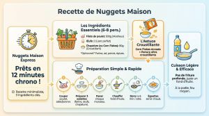 Recette Nuggets poulet maison croustillants : la recette en 12 min