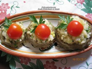 Recette Salade fonds d'artichauts au fenouil