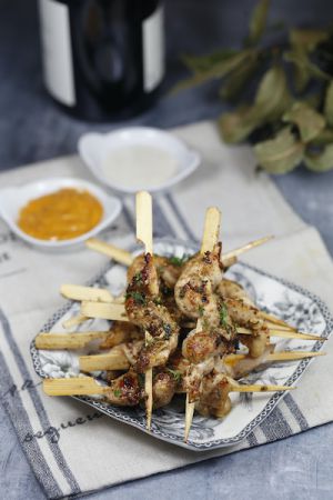 Recette Pinchos au poulet et aux épices