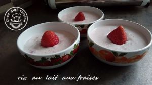 Recette Riz au lait aux fraises