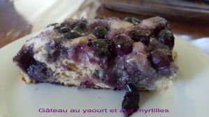 Recette Gâteau au yaourt et aux myrtilles
