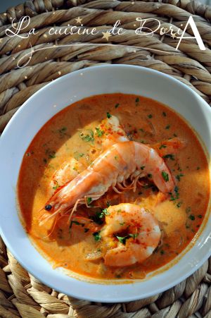Recette Soupe thaïe aux crevettes