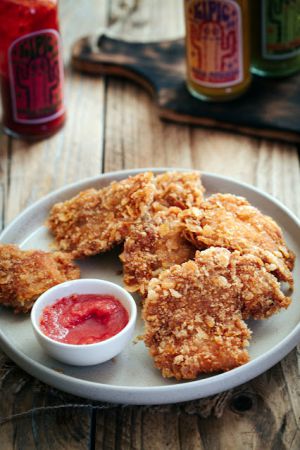 Recette Tenders de poulet très croustillants et sauce buffalo