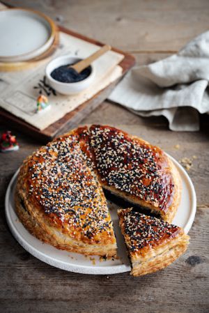 Recette Galette frangipane au sésame noir