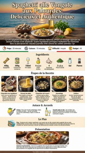 Recette Spaghetti alle Vongole aux Palourdes : délicieux et Authentique