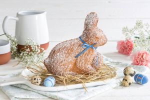 Recette Gâteau moelleux en forme de lapin de Pâques