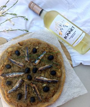 Recette Pissaladière, Château Bonnet blanc 2024