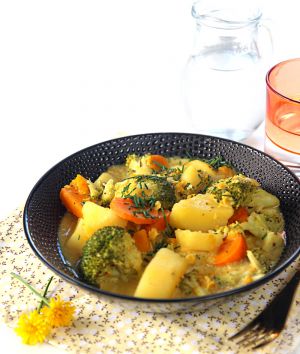 Recette Curry de légumes {VEGAN}