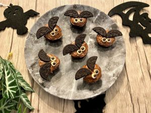 Recette Muffins chauve-souris d'Halloween