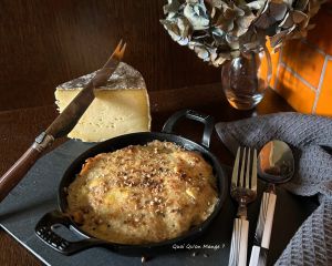 Recette [sans gluten !] Gratin d’Endives braisées et Saumon fumé – Béchamel au Sarrasin – Tomme Bretonne
