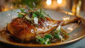 Recette Cuisse de dinde au four à la truffe et au vin jaune