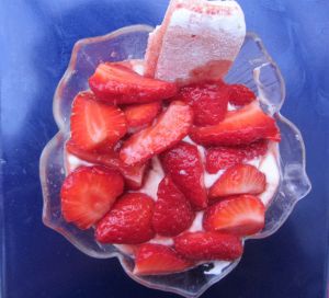 Recette Dessert crémeux aux fraises