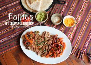 Recette Fajitas à l'entrecôte marinée