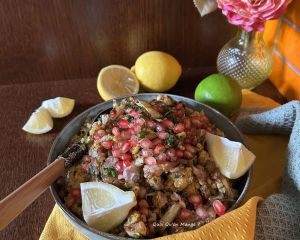 Recette Mama Ganoush du Chef Alan Geaam | mezze libanais au chou-fleur et au citron