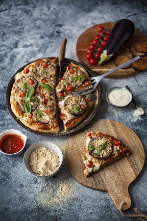 Recette Pizza vegan façon aubergines alla Parmigiana