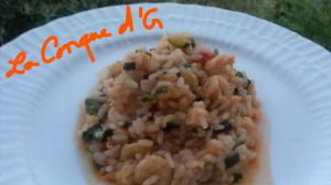 Recette Risotto aux crevettes et courgettes