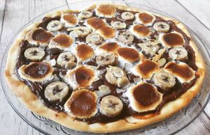 Recette Pizza Nutella banane chamallow - Foodista Challenge#79
