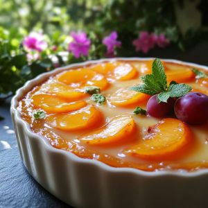 Recette Flan Crémeux aux Abricots Délicieux et Facile