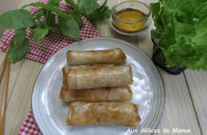 Recette Nems de poulet à l'air fryer ou au four