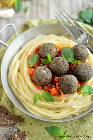 Recette Boulettes de lentilles façon bolognese #vegan