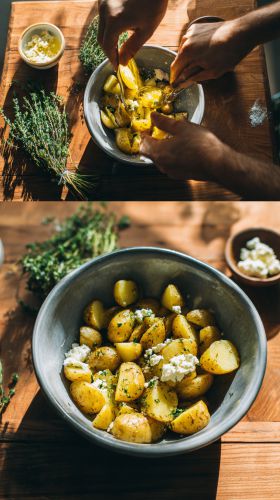 Recette Greek Feta Roast Potatoes: Crispy, Tangy, and Irresistible!