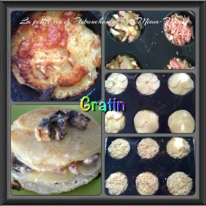 Recette Gratins jambon champignon