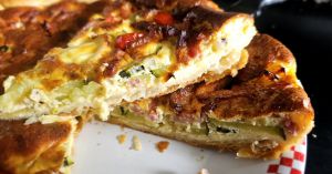 Recette Quiche lorraine à la courgette