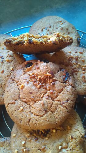 Recette Cookies chocolat raisin