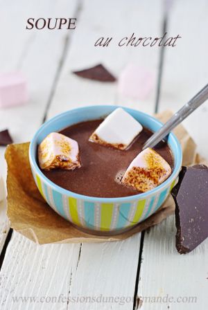 Recette Soupe au chocolat et Chamallows