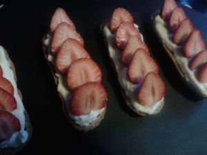 Recette Gondoles aux fraises