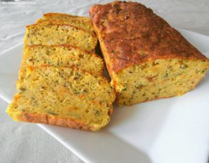 Recette Cake carottes, courgettes et curcuma (Cake carrot, zucchini and turmeric)
