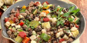 Recette Ground Turkey and Zucchini Skillet