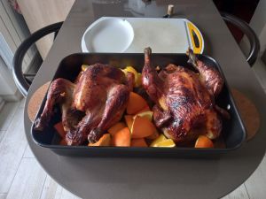 Recette Pintade à l’orange et au romarin