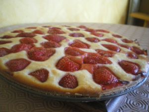Recette Gateau au yaourt et aux fraises