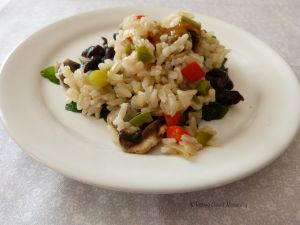 Recette Épinards aux haricots noirs et riz complet – Végétalien