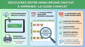 Recette Découvrez notre menu régime gratuit à imprimer