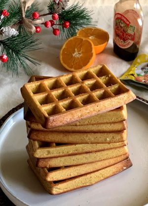 Recette Gaufres healthy pomme orange