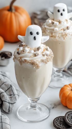 Recette Spooky Drunken Ghost Milkshake: A Hauntingly Delicious Treat
