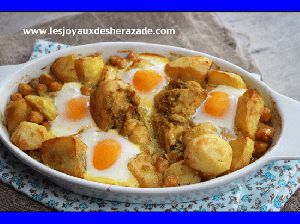 Recette Kebab algerien au poulet ( poulet aux pommes de terre frites)