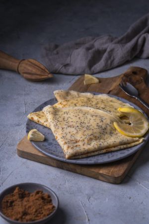 Recette Crêpes au citron et au pavot