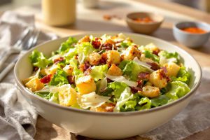 Recette Cette salade César cache un ingrédient épicé… saurez-vous le deviner ?